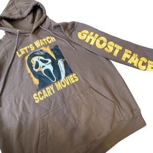 Ghost Face The ICON Of HALLOWEEN Hoodie Let’s Watch Scary Movie Scream Unisex M